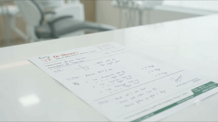 Odontist+ OCR instantly converting a handwritten prescription photo into digital patient notes